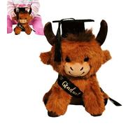 Graduación de peluche de - 24.90 centímetros lindo regalo de recuerdo,Juguetes de ganado - Adecuado Para De Graduación, Kindergarten, Escuela Secundaria, Universidad, Mujeres, Hombres Y
