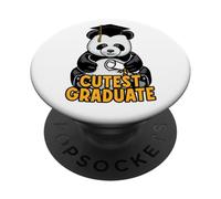 Graduado más Lindo Graduado Senior Divertido Feliz Panda Graduado PopSockets PopGrip Adhesivo