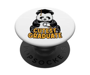Graduado más Lindo Graduado Senior Divertido Feliz Panda Graduado PopSockets PopGrip Adhesivo