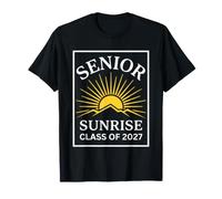 Graduado Senior Sunrise Class of 2027 Mountain Sunshine Camiseta