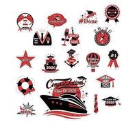 Graduate Cruise Decals - Inspirational Waterproof Magnet Set, Celebration Theme Cabin Door Signs, Long Lasting Party Display Pieces, Travel Decor Accessory, Door Decorations for Carnival Student