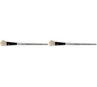 Graduate Pincel Pelo De Cabra Claro. Brocha Mango Corto 3/4" (Paquete de 2)