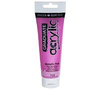 Graduate - Pintura acrílica (120 ml), color rosa metálico