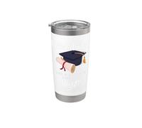 Graduated Life Is Gonna Be Easy Now Right - Graduación divertida Vaso térmico de acero inoxidable de doble pared