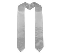 GraduatePro Estola de Graduación de Mancha Brillante Coro Priest para Unisex Maestro Doctoral 183cm Plata