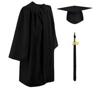 GraduatePro Niños Graduación 2025 Toga y Birrete Niña Regalo Jardín de Infancia Preescolar Fotografía Regalo Negro 36=131-138
