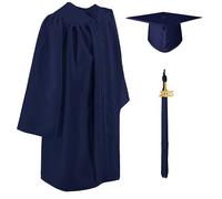 GraduatePro Niños Graduación 2025 Toga y Birrete Niña Regalo Jardín de Infancia Preescolar Fotografía Regalo Azul 27=107-114