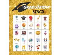 Graduation Bingo: Game for 32 players Graduation Party, Funny Grad Activity Game Cards for High School and College Graduation