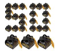 Graduation Box, Graduation Party Boxes 2025 with Tassels, 2.17x2.17x3.54 inches, Decorative Grad Hat Chocolate Containers, Ideal for Kindergarten, High School, College Celebration