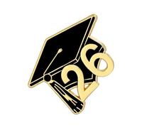 Graduation Brooch - Pins for Evaluation | 2026 Grad Lapel Badges with Resilient Metal Sleek & Student Jewelry for Teacher, Home and Professional College School Banquet Party Utility