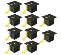 Graduation Candy Box, Graduation Cap Box, Graduation Parties Favors, Graduation Cap, Black Graduation Box, Fun Graduation Cap Design Yellow Tassel Accent for Graduation Parties Favors