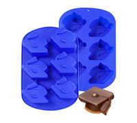 Graduation Cap Chocolate Mold | Silicone 27.9 X 17.3 X 3.9cm | 3D 6 Cavity Cap Silicone Moulds | Graduation Fondant Mold | For Candy Making Kitchen Classroom Snacks Ice Cubes Holiday Party Home Class