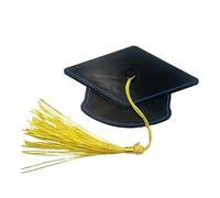 Graduation Cap Hair Clip With Tassel | ABS, 3.5in x 2.4in x 0.6in, Mini Cap | Cute Graduation Hair Accessory for Women & Girls | Party Ceremony Photo Prop Gift