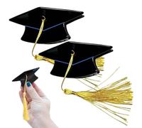 Graduation Cap Tassel Hair Clip - PP 6x6x3.5cm | Graduation Party Hair Claw Clip | Cute Tassel Haïr Accessory For Students Women Girls School Photoshoot Ceremony Role Play Use