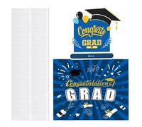Graduation Card Box - Paper Organizer 50 Compartments, Funny Money Holder for Cash, Creative Gift Storage for Kids, Teens, Adults, High School or College Graduates, Classroom Celebration