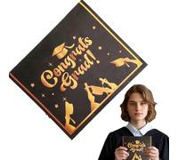 Graduation Cards - 7.09x7.09 Inches 3D Pop-Up Class Of 2025 Greeting Cards With Envelopes, Music And Light Fireworks | Senior High School And College Graduation Decorations For Him Her