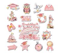 Graduation Cruise Door Magnets - Decorative Magnetic Signs for Cabin Door Celebration | Waterproof PVC with Strong Magnetic Backing, Reusable Doors Decor for Cruise Ship Party Grad Trip