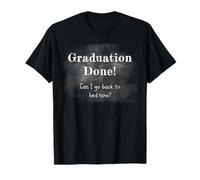 Graduation Done - Funny School Chalk Board Graphic (Black) Camiseta