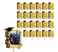 Graduation Face Fans - Class of 2026 Photo Cutout Fans, 24 Piece Double Sided DIY Grad with Handles, Fun Graduation Souvenir Party Accessory, for School College Wedding Travel Festival Congrats