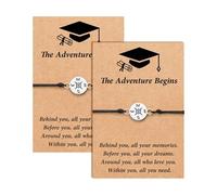 Graduation Gift Compass Bracelet, Personalized Gift for 2025 Graduates, Suitable for Men and Women, High School, Middle School, College, Masters, PhD