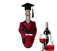 Graduation Gown Bottle Topper Set - Felt Wine Bottle Hat Costume Decor