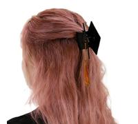 Graduation Hat Hair Clips - Fashion Non Slip Barrette With Tassel Mini Graduation Cap Hair Cute Clips For Women Girls School Party Celebration Event Styling