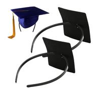 Graduation Hat Headband, Anti Fall Accessory Hair Band, 4.92x5.31in Creative Graduation Hat, Graduate Student Accessory, Ideal for Celebrating Milestones and Ceremony