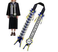 Graduation Lei | 2026 with Can Display Party Supplies | Class Grad Ribbon Necklace Decoration | for Women Men Senior High School University Photo Booth Ceremony Event