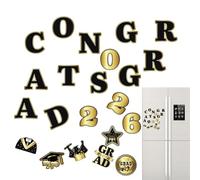 Graduation Magnets - 22 Pieces Strong Magnetic Reusable Party Grad Decals | Class of 2026 Fridge Keepsake, Refrigerator Magnets for Car Cruise Class Fridge Mailbox Ship Celebration
