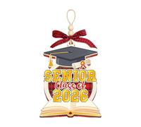 Graduation Memory Ornament, Acrylic Graduate Pendant Decor, 3.5 Inches Class Ornament with Ribbon Loop, Printed Acrylic Keepsake, Holiday Tree Decor with Classic Style, Graduation Gift for Students