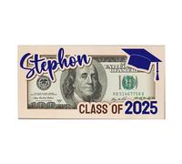 Graduation Money Holder, 2025 Money Wallet, Class of 2025 Congrats Gift, Personalized Keepsake, for Her, Him, Daughter, Son, Graduation Party Decorations, 7.09x3.54 Inches