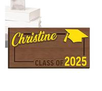 Graduation Money Holder, Wooden Cash Organizer, Double Layer Gift Display, Exquisite Keepsake Design for Adults, Kids, Teens, Friends, Graduation, Red and White