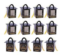 Graduation Party Candy Box - 12-Piece Graduation Cupcake Boxes With Tassels | Happy Grad Party Treat Holders With Clear Window, Candy And Chocolate Box For College, University