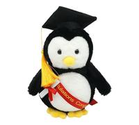 Graduation Penguin Plush - Celebratory Soothing Keepsake, Stuffed Animal Toy, Soft Scholastic Mascot, Academic Commemorative Doll | Graduation Penguin Room Decor For Kindergarten College Students