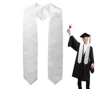 Graduation Stole Sash - Satin Stole for Ceremony Outfit | Smooth Polyester Fabric with Glossy Finish, Lightweight Draped Design for Graduates, Classic Accessory for High School 63.04x3.74 in