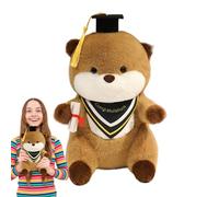 Graduation Stuffed Animal, Cute Bunny, Plush Pillow, 9.84x7.09 Inches, Realistic Design with Hat and Diploma for Birthday, Party, Room Décor, Long Lasting