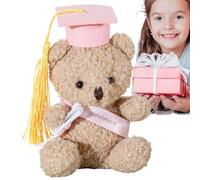 Graduation TedďyBéar - 13cm Stuffed Animals Plush | Graduation Plush Tedďywith Cap PP Cotton Soft Doll Gift Toy for Kids Students Bachelor Doctor GraduationKeepsake