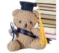Graduation TedďyBéar - 13cm Stuffed Animals Plush | Graduation Plush Tedďywith Cap PP Cotton Soft Doll Gift Toy for Kids Students Bachelor Doctor GraduationKeepsake