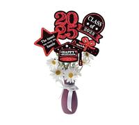 Graduation Vase Decorations, 2025 Graduation Party Toppers with Custom Sizes, Photo Booth Props, Desktop Centerpieces for Class Gatherings & Dorm Decor