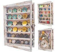 GraduationMall Marco de caja de sombra con estantes extraíbles, caja de memoria profunda blanca de 12 x 16 pulgadas, vitrina para medallas militares, flores, recuerdos coleccionables