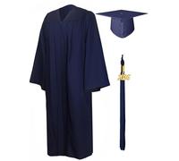 GraduationMall Toga y Birrete Graduacion Adulto 2026 con Borla Gorro Graduacion Unisex para Bacholr de Secundaria y Universidad