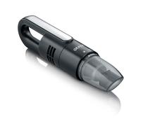 Graef Akku-Krümelsauger KC502EU, herausnehmbares 2-Fach Filtersystem HEPA F6 x Nylon Filter, 7.4V Li-Ionen Akku, 2000mAh, beutellos, Schwarz
