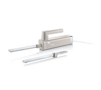 GRAEF. Cuchillo eléctrico EK508, color topo, cuchillo de pan eléctrico para la cocina, cuchillo de carne eléctrico, para cortar tartas, pan o carne congelada, cuchillas intercambiables