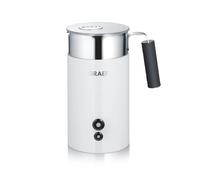 GRAEF MS701 Espumador de leche eléctrico, jarra de acero inoxidable extraíble, 400 ml de espuma de leche, programas automáticos, frío y caliente, apto para leche vegetal