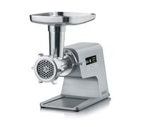 GRAEF Multiwolf FW 500 - Picadora de carne en carcasa metálica completa, con protección contra sobrecarga, fácil limpieza, pantalla digital, bajo residuo, ideal para procesar carne, 2.500 W, plata