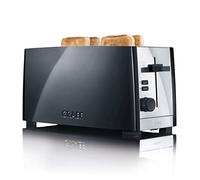 Graef TO 102 4slice(s) 1380W Negro - Tostador (4 rebanada(s), Negro, Aluminio, Acero inoxidable, Botones, Giratorio, 1380 W, 155 mm)