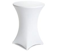 Gräfenstayn® Diana Funda elástica para Mesa Alta de pie - para un diámetro de Mesa de Ø60 cm • Ø70 cm • Ø80 cm - Öko-Tex Standard 100 (Blanco, Ø80)