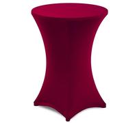 Gräfenstayn® Diana Funda elástica para Mesa Alta de pie - para un diámetro de Mesa de Ø60 cm • Ø70 cm • Ø80 cm - Öko-Tex Standard 100 (Bordeaux, Ø 80)