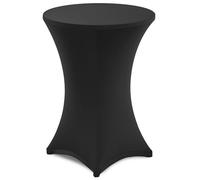 Gräfenstayn® Diana Funda elástica para Mesa Alta de pie -para un diámetro de Mesa de Ø60 cm • Ø70 cm • Ø80 cm - Öko-Tex Standard 100 (Negro, Ø 80)