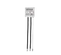 Grässlin 49.01.0001.1 Trim 100 - Regulador de intensidad con función de memoria para LED, halógeno e incandescente, fácil montaje empotrado, detección automática de carga, perfecto para reequipamiento